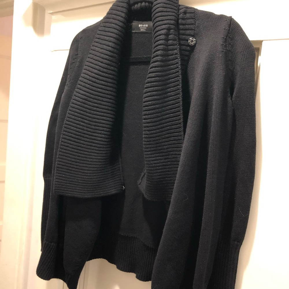 Brass Crossover Cardigan, Size Small